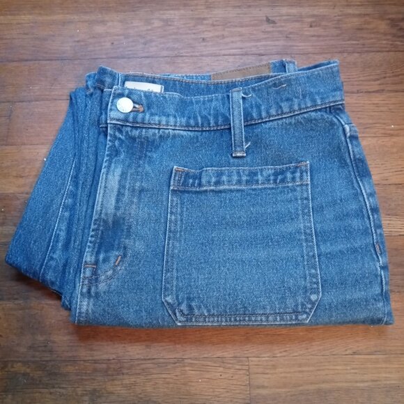 MADEWELL the perfect vintage wide leg jeans in Edgerly Wash (sz32) - Picture 4 of 15